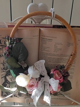 Ghirlanda in bamboo stile shabby chic