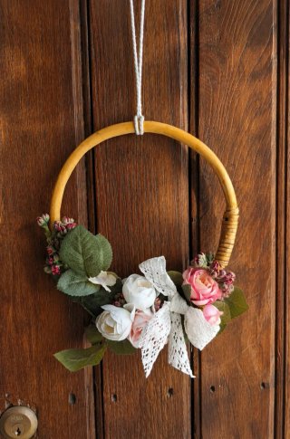 Ghirlanda in bamboo stile shabby chic