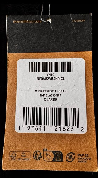 The North Face Driftview Anorak NUEVA con etiqueta
