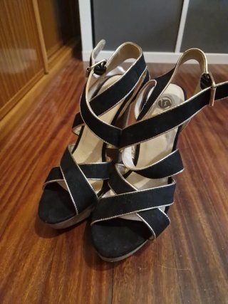 Sandalias La Strada Negras
