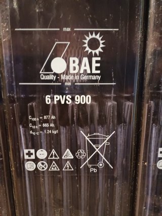 Batería BAE 6 PVS 900 2V