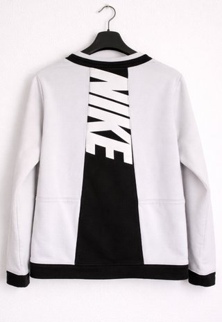 Sudadera Nike Blanca y Negra Talla XL