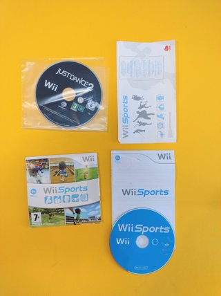 Console Nintendo Wii con Wii Sports e Just Dance 2