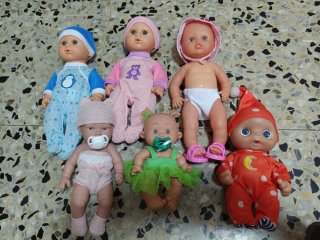 Lote de 6 Muñecos Bebé