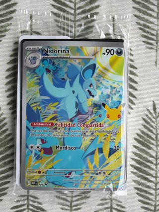 Carta Pokémon Nidorina 30 Aniversario