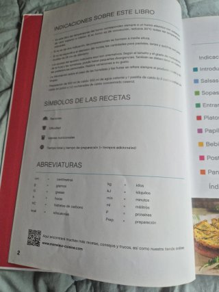 LIBRO DE COCINA monsieur cuisine