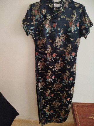 Vestido Estilo Oriental Negro