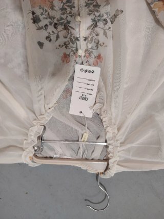 Blusa de gasa estampada