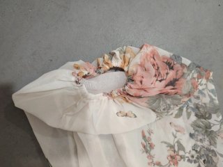 Blusa de gasa estampada