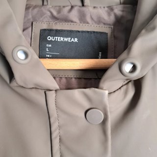 Chaqueta impermeable mujer marrón