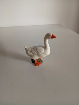 Figura Oca Schleich Blanca Naranja