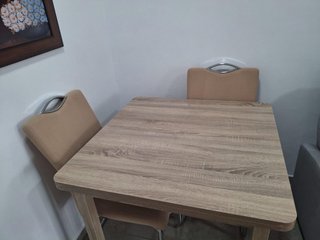 Juego de Mesa y Sillas Plegables de Madera