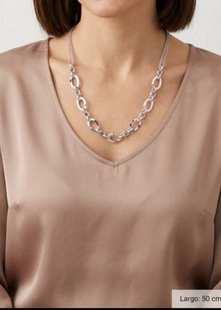 COLLAR DE PLATA RODIADA