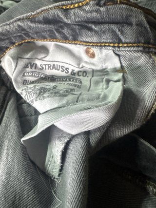 Calças de ganga Levi's cinzentas