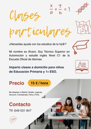 Clases particulares Primaria + 1o ESO