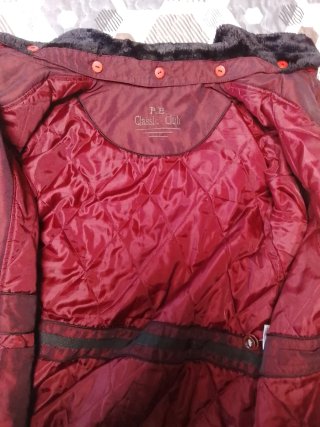 Abrigo señora TC talla 48 color granate
