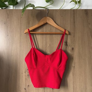 Top Rojo Bershka