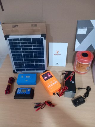 Kit Solar Panel Cargador Batería pastor eléctrico