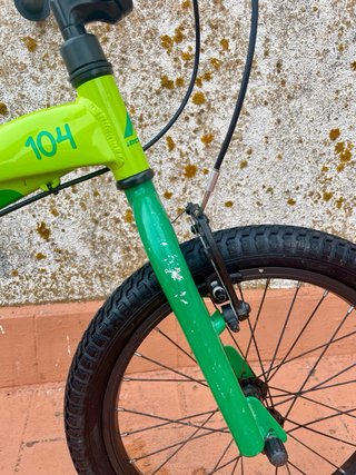 Bicicleta infantil Monty 104 verde, 18”