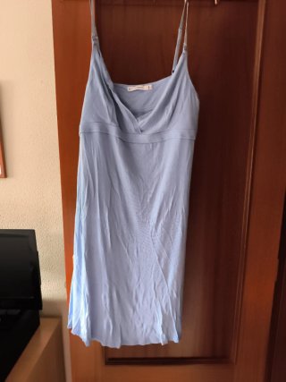 Camisón premamá azul