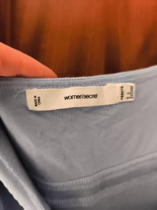 Camisón premamá azul