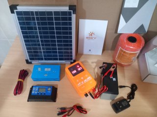 Pastor eléctrico 12v hasta 10km con kit solar
