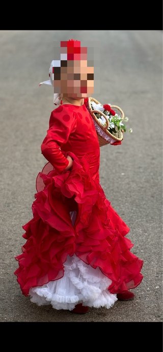 Traje de flamenca rojo