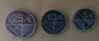 Aruba 3 monedas de 1990