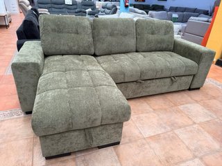 Sofá cama moderno verde