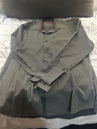 Camisa Rayas Verde y Blanca