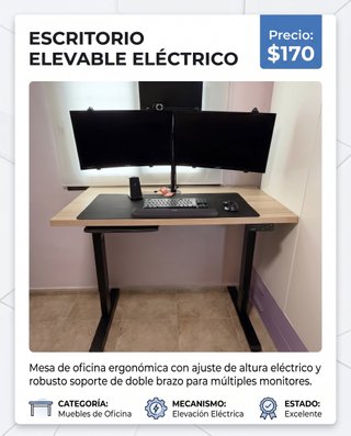 Escritorio Elevable Eléctrico
