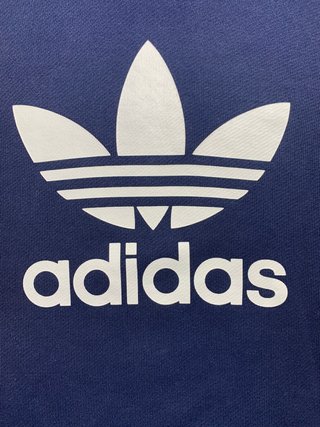 Adidas Hoodie Sweatshirt Retro Navy Blue Size- M