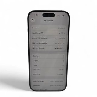 IPHONE 16 PRO 128GB SALUD BAT 90% TITANIO NEGRO * MARCAS DE USO CAMARA*