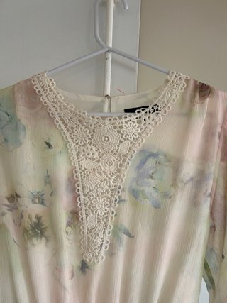 Vestido Manga Larga Estampado Floral