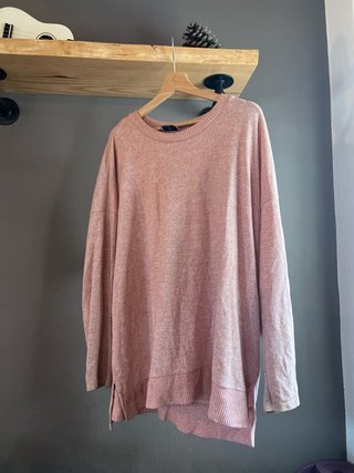 Jersey suave rosa invierno Talla XL