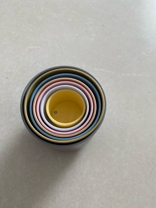 Juego vasos apilables bebé 6 piezas