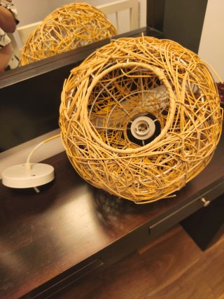 Lámpara de Rattan Esférica