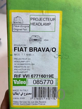 Fiat bravo faro del izqd ref: 085770
