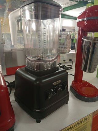 Batidora Profesional Vaso 1200W Negra
