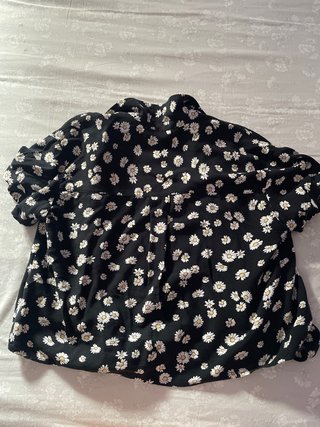 Camisa Hollister Negra Estampada Talla S