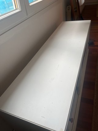 Mobile TV Bianco in Legno e Vetro