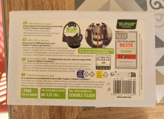 caja de Calzos EUFAB 11243 para Ruedas Anchas -