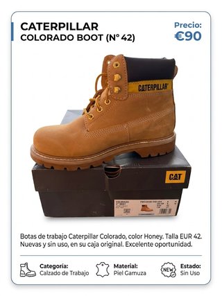 Botas Caterpillar Colorado Talla 42
