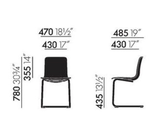 Silla Vitra HAL RE Cantilever