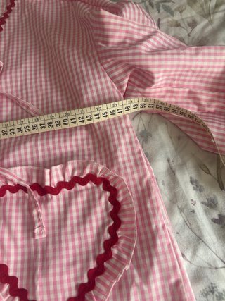 Chaqueta de cuadros vichy rosa