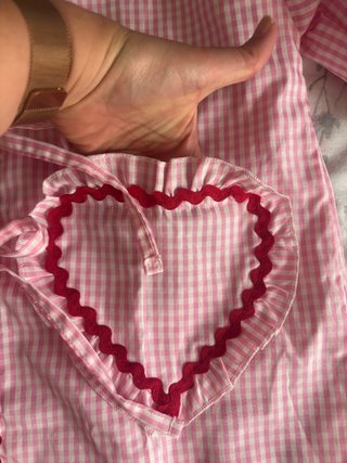 Chaqueta de cuadros vichy rosa