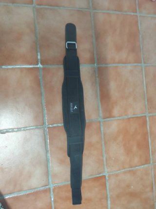 Cinturón Lumbar Domyos Musculación Negro