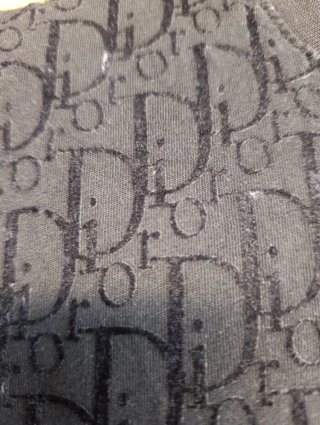 Camiseta Dior Terciopelo Negra Talla S