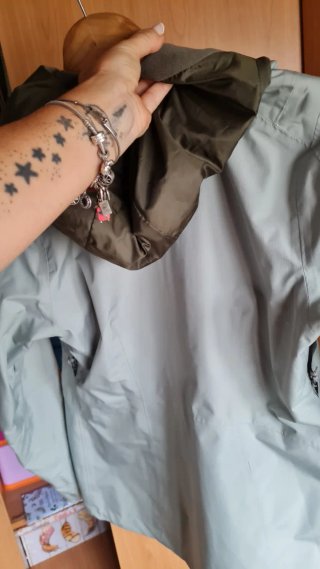 Chaqueta Cortavientos Quechua verde Talla s