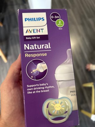 Philips Avent Natural - Set biberon y chupete
